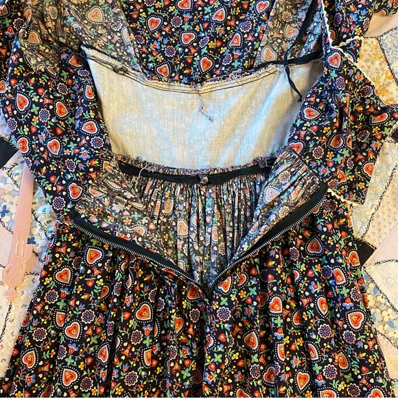 🎈SOLD❤️‍🩹Vintage Dress Maggi Stover 1950's Cute Vintage Dress Folk Art Pattern - Picture 10 of 16